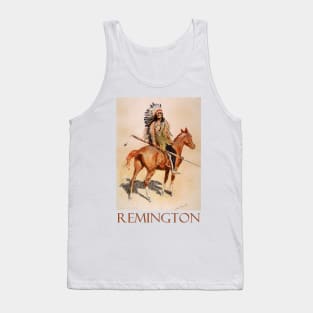 A Sioux Chief by Frederic Remington Tank Top